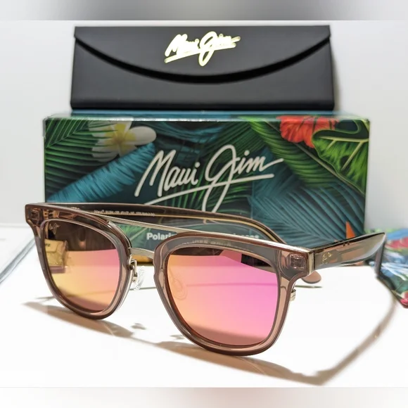 New Maui Jim Relaxation Mode Espresso Polarized Maui Sunrise Sunglasses P844-19B